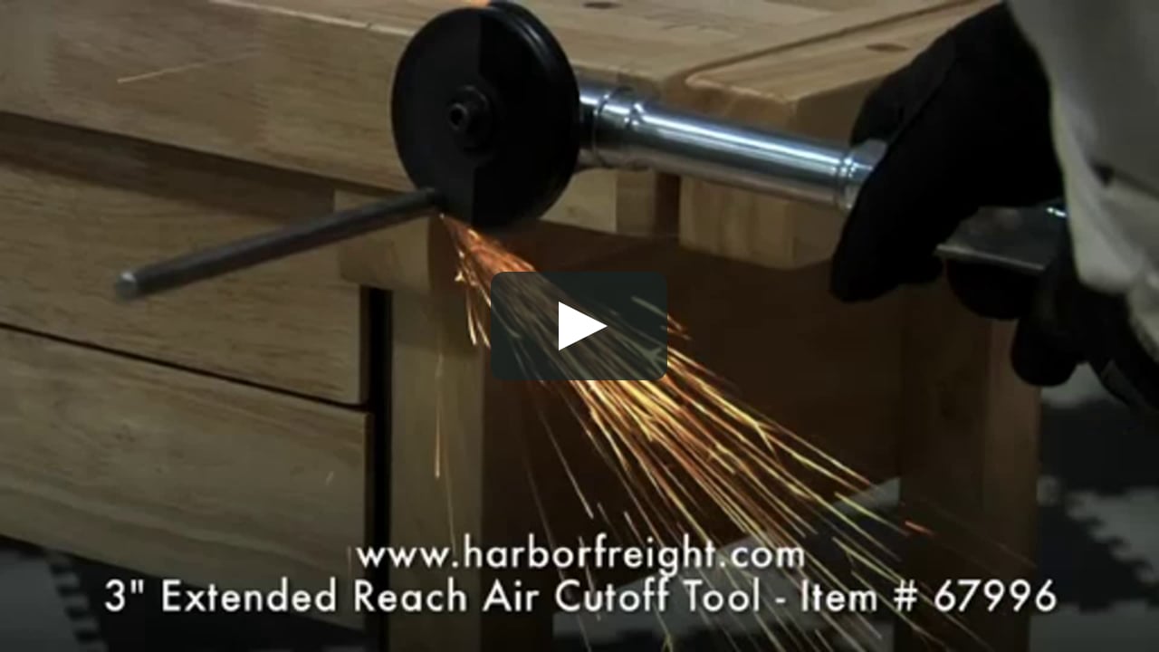 High Speed Extended Reach Air Cutoff Tool Muffler Hanger Studs Auto Body 3 in 